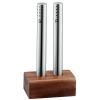 Set salière et poivrier, avec socle en acacia, WMF