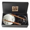Bol SILVER SAKURA , set de 2 pc, 500 ml, avec baguettes, MIJ