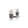 Mug 360 ml, set de 2 pc, avec couvercle en silicone, gris, Eva Solo