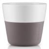 Mug 230 ml, set de 2 pc, avec couvercle en silicone, gris, Eva Solo