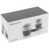 Mug 230 ml, set de 2 pc, avec couvercle en silicone, gris, Eva Solo