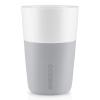 Mug 360 ml, set de 2 pc, avec couvercle en silicone, gris clair, Eva Solo