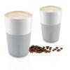 Mug 360 ml, set de 2 pc, avec couvercle en silicone, gris clair, Eva Solo