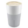 Mug 360 ml, set de 2 pc, avec couvercle en silicone, gris clair, Eva Solo