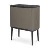Poubelle à couvercle tactile BO, 36 l, platine, Brabantia