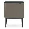 Poubelle à couvercle tactile BO, 36 l, platine, Brabantia