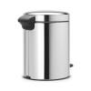 Poubelle à pédale NEWICON 5 l, acier brillant, Brabantia