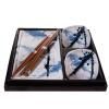 Set pour sushi BLUE AND WHITE SAKURA, 6 pièces, MIJ