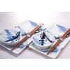 Set pour sushi BLUE AND WHITE SAKURA, 6 pièces, MIJ
