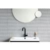 Mioir maquillage MINDSET, grossissement 5 fois, gris minéral, Brabantia