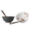 Bol CHERRY BLOSSOM 400 ml, set de 2 pc, avec baguettes, MIJ