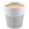 Tasse à espresso 80 ml, set de 2 pc, avec couvercle en silicone, gris clair Eva Solo