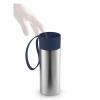 Mug de voyage TO GO 350 ml, couvercle bleu marine, acier inoxydable, Eva Solo