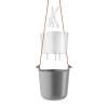 Pot de fleur auto arrosant 15 cm, suspendu, gris acier, Eva Solo