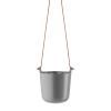 Pot de fleur auto arrosant 15 cm, suspendu, gris acier, Eva Solo