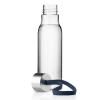 Bouteille d'eau 500 ml, avec sangle bleu marine, plastique, Eva Solo