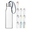 Bouteille d'eau 500 ml, avec sangle bleu marine, plastique, Eva Solo