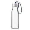 Bouteille d'eau 500 ml, avec sangle bleu marine, plastique, Eva Solo