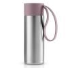 Mug de voyage TO GO 350 ml, couvercle rose, acier inoxydable, Eva Solo