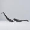 Cuillère japonaise BLACK MATT 17,5 cm, noire, MIJ
