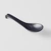 Cuillère japonaise BLACK MATT 17,5 cm, noire, MIJ