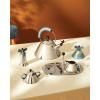 Bouilloire sifflante 9093 2 l, argent et bleu, Alessi