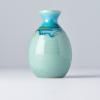 Bouteille de sake 350 ml, bleu-vert, MIJ