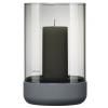 Lanterne CALMA 20 cm, gris, béton et verre, Blomus