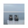 Photophore CALMA 9 cm, set de 2 pc, fumée, béton, Blomus