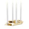Bougeoir SQUARE CANDLE , set de 4 pc, or, Höfats