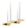 Bougeoir SQUARE CANDLE , set de 4 pc, or, Höfats