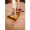 Bougeoir SQUARE CANDLE , set de 4 pc, or, Höfats