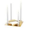 Bougeoir SQUARE CANDLE , set de 4 pc, or, Höfats
