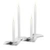 Bougeoir SQUARE CANDLE , set de 4 pc, acier inoxydable, Höfats