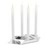 Bougeoir SQUARE CANDLE , set de 4 pc, acier inoxydable, Höfats