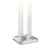 Bougeoir SQUARE CANDLE , set de 4 pc, acier inoxydable, Höfats