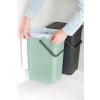 Poubelle encastrable SORT & GO 2 x 16 l, gris/vert, Brabantia