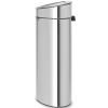Poubelle à couvercle tactile TOUCH BIN NEW 23 + 10 l, acier mat, Brabantia