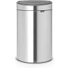 Poubelle à couvercle tactile TOUCH BIN NEW 23 + 10 l, acier mat, Brabantia