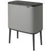 Poubelle à couvercle tactile BO TOUCH BIN 3 x 11 l, gris minéral, Brabantia