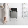 Poubelle à couvercle tactile BO TOUCH BIN 3 x 11 l, gris minéral, Brabantia