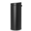 Poubelle à couvercle tactile TOUCH BIN NEW 30 l, noir minéral, Brabantia