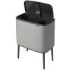 Poubelle BO TOUCH BIN 11 + 23 l, gris minéral, Brabantia