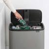 Poubelle BO TOUCH BIN 11 + 23 l, gris minéral, Brabantia