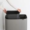 Poubelle BO TOUCH BIN 11 + 23 l, gris minéral, Brabantia