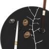 Galet repose-couteaux FINE DOTS, glaçure brune, porcelaine, MIJ