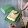 Beurrier RIO 17,5 cm, vert feuillu naturel, plastique, Koziol
