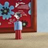 Tire-bouchon Charles de Gaulle ALESSANDRO M., bleu clair et rouge, Alessi