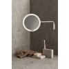 Miroir de maquillage MODO LED, montage mural, grossissement 5 fois, noir, Blomus