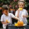 Moule à gâteau bundt PUMPKIN, orange, silicone, Lékué
